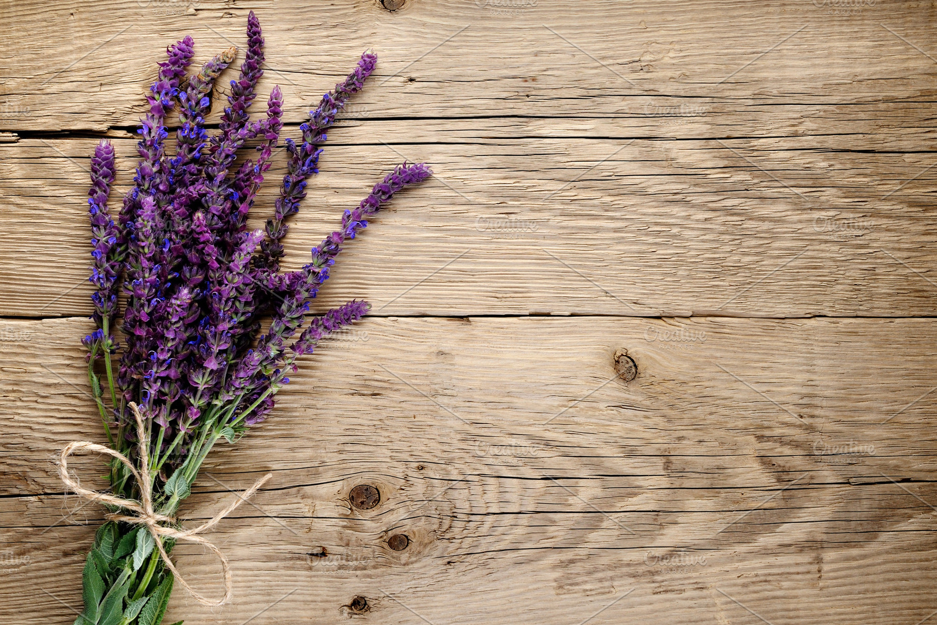 Bunch Of Sage Flowers