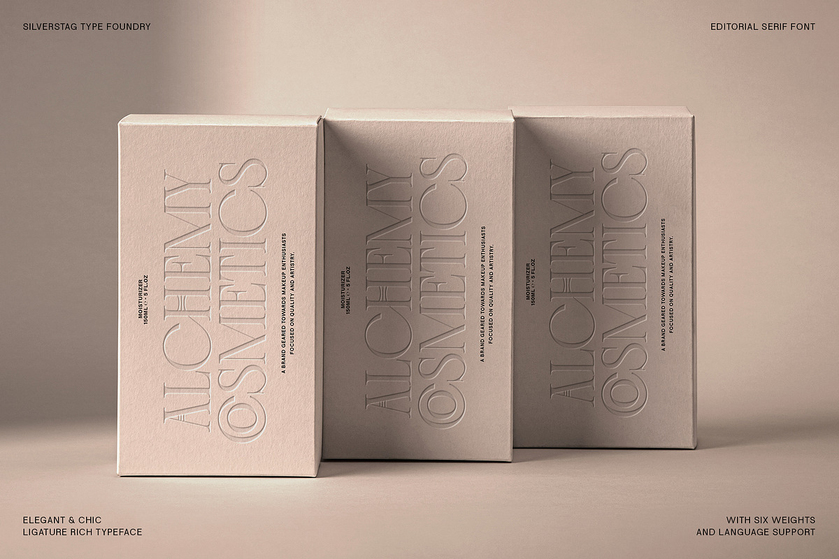 Cosmic Solace - Ligature Typeface, a Serif Font by SilverStag Type Foundry (Photo 17 of 30)