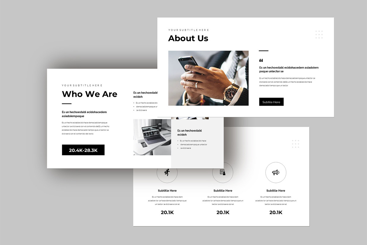 Minimal Presentation Template, a Presentation Template by Studio_Clarity (Photo 3 of 5)