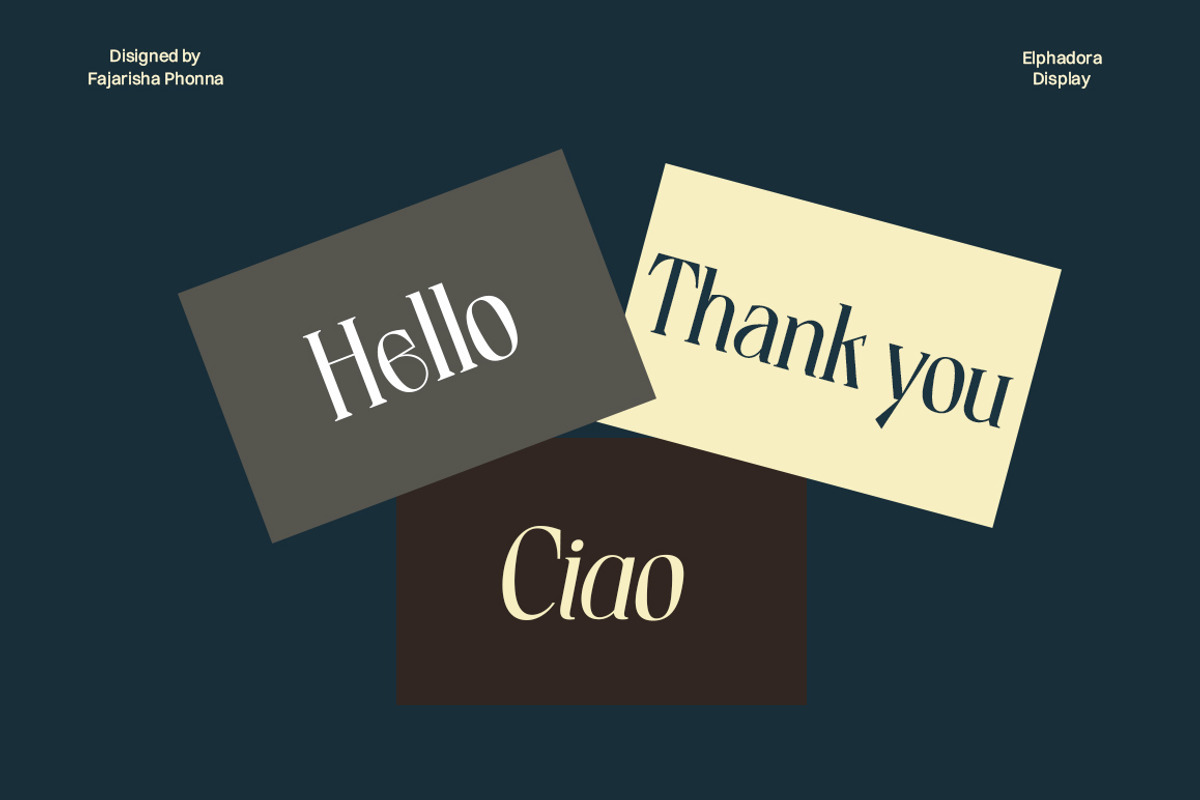 Elphadora Display Family, a Serif Font by Skypia (Photo 15 of 15)
