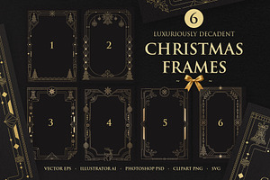 Christmas Borders & Frames Pack, an Object Graphic by DesignerCandies