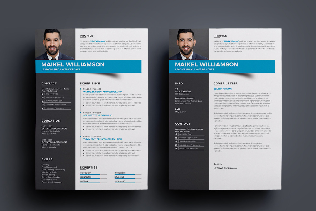 Resume Template/CV, a Resume Template by deviserpark (Photo 2 of 5)