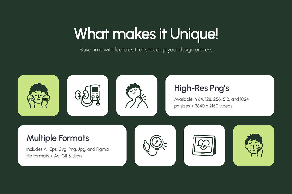 160 Health Doodle Icons Bundle, an Outline Icon by Vectors Market (Photo 2 of 11)