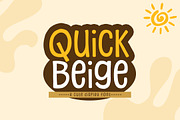 Quick Beige, a Sans Serif Font by khurasan (Thumbnail 1 of 4)