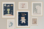 200 NURSERY POSTERS & PRINTS, a Background Graphic by Muse Artist (Thumbnail 11 of 15)