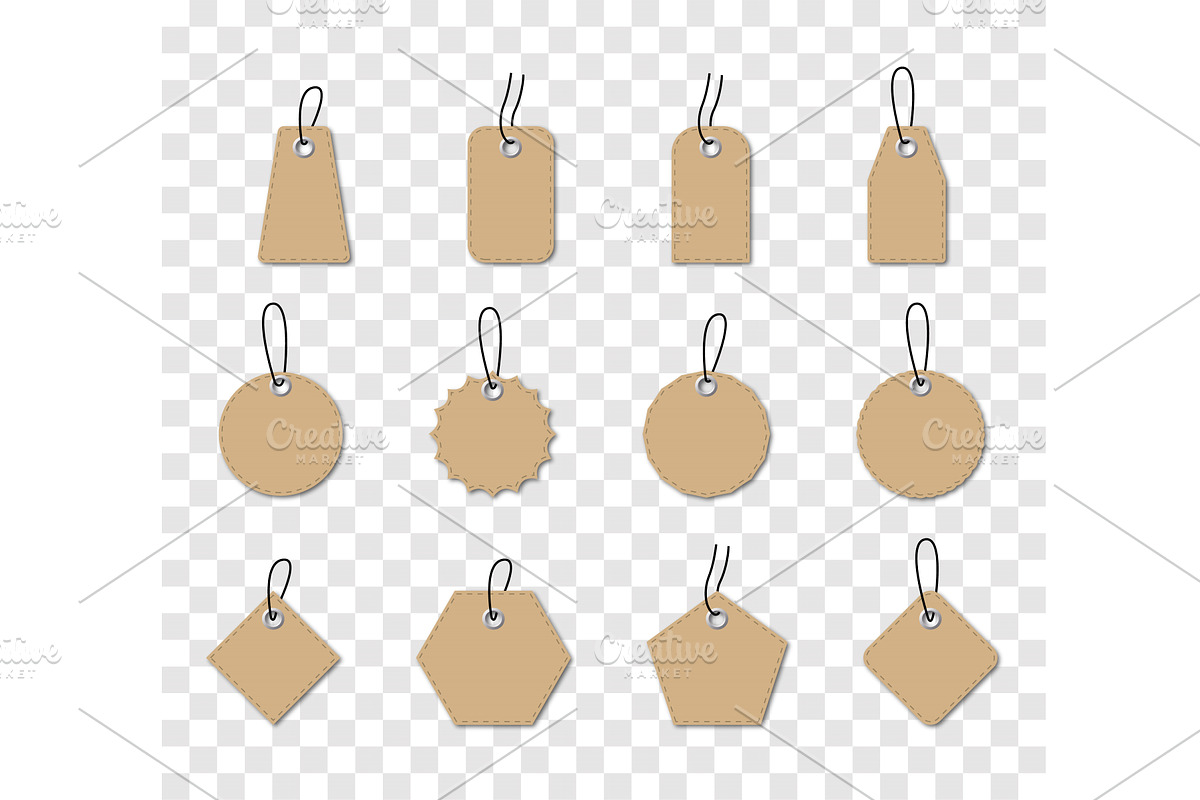 Template of blank craft brown paper, an Illustration by Vector Creator