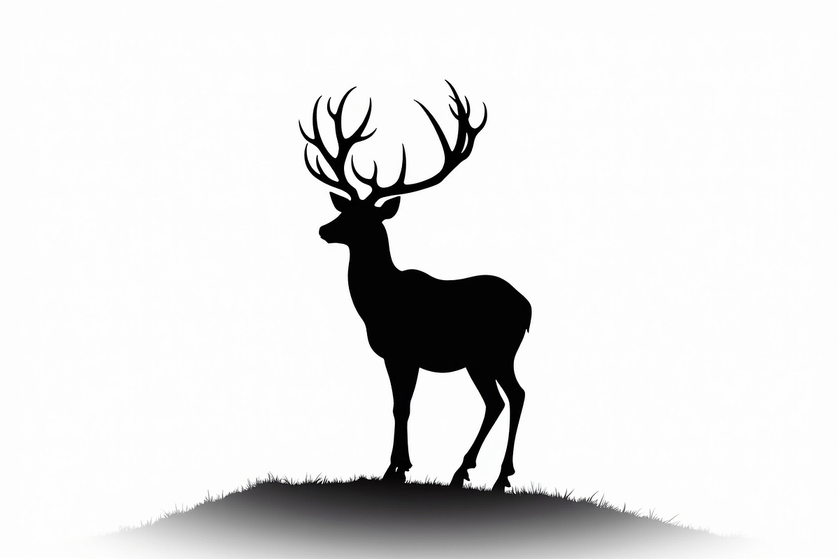 Rustic Deer Silhouette Bundle, an Illustration by Gfx_Store (Photo 2 of 7)