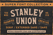 Stanley Union & Extras, a Sans Serif Font by IronbirdCreative (Thumbnail 1 of 9)