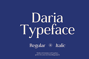 Daria Wedding Feminine Typeface, a Serif Font by Oleg Coada