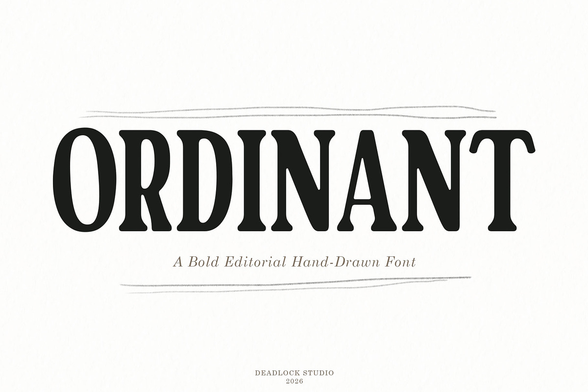 Ordinant, a Serif Font by deadlock studio (Photo 1 of 8)