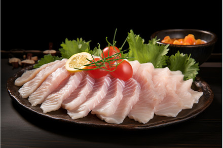 Uncooked Raw fish fillet. Generate, a Food & Drink Photo by Ylivdesign