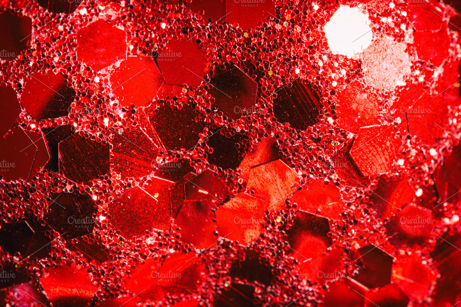 Red christmas texture. Shiny background., a Holiday Photo by Life For Photo