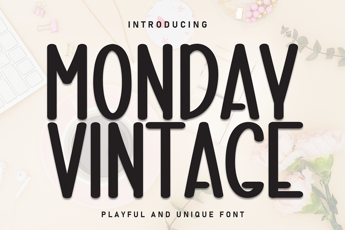 Monday Vintage | Script Font, a Script Font by Scratchones (Photo 1 of 8)