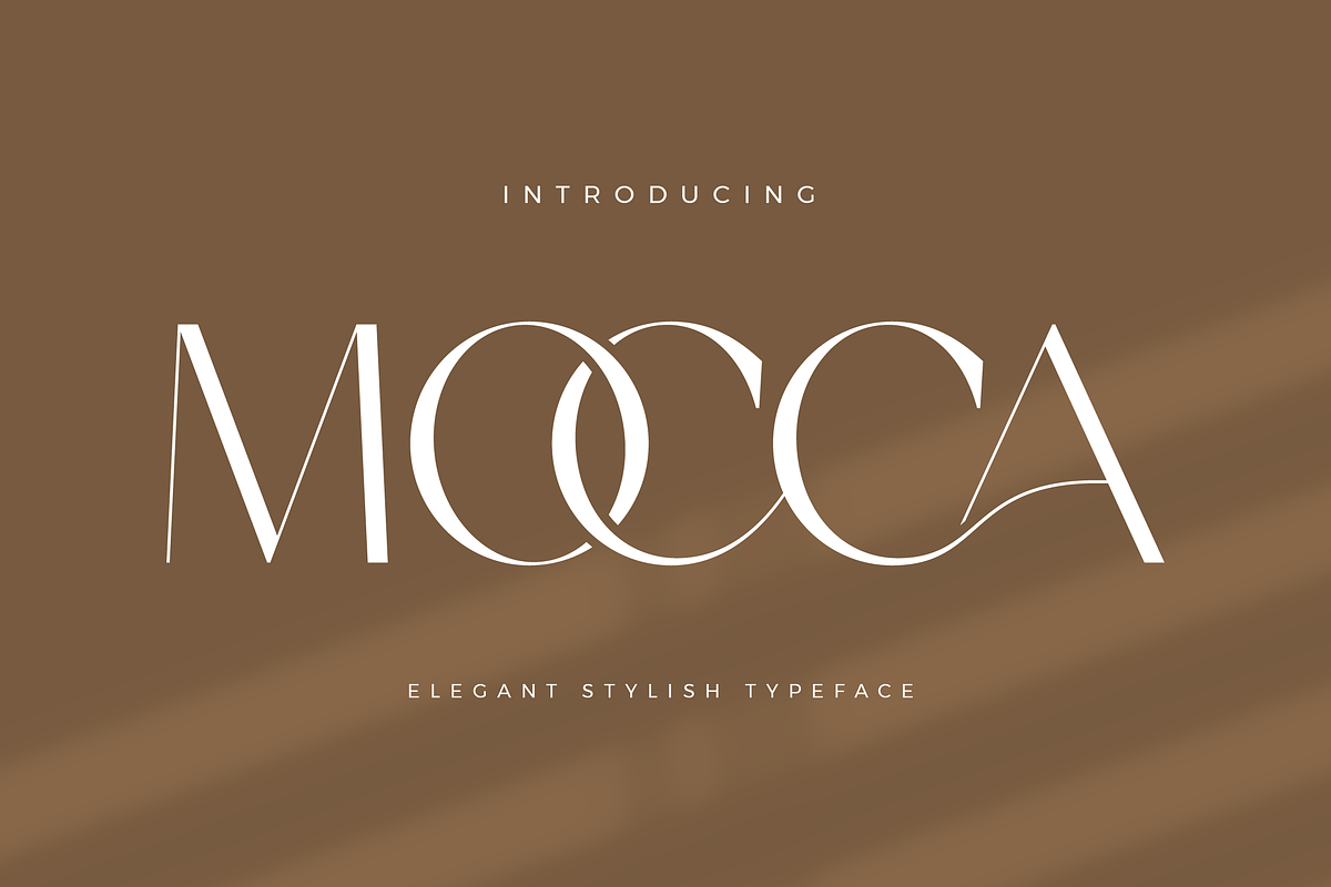 Mocca - Stylish Sans Serif Font, a Sans Serif Font by Aqeel_Art (Photo 1 of 10)