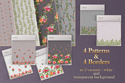 ROSE MOOD Patterns & Borders, a Pattern Graphic by NGliory (Thumbnail 4 of 9)
