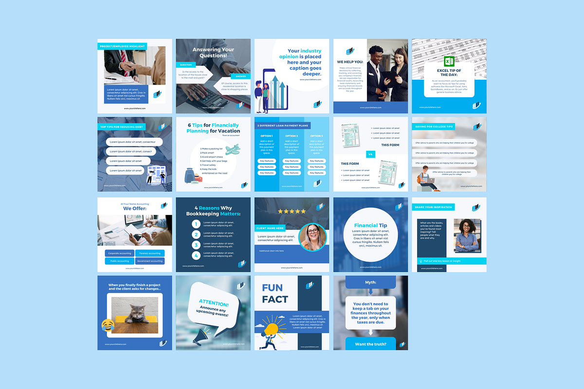 Accounting Social Media, a Social Media Template by Sincerely Media (Photo 8 of 9)