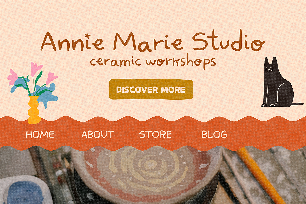 Vanilla Cake – Cute Font, a Handwritten Font by Maria Feliz Fonts (Photo 6 of 9)