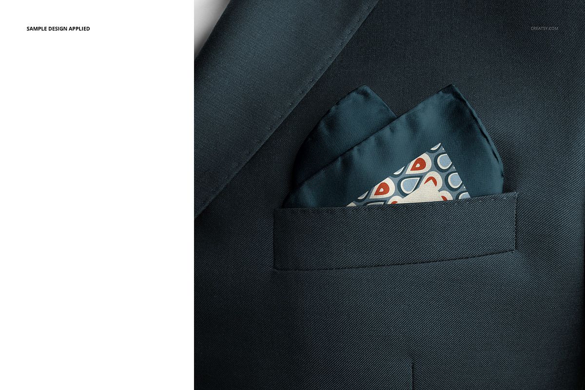 Pocket Square Mockup Set, a Product Mockup by creatsy5 (Photo 19 of 22)
