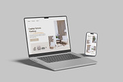 Macbook and iPhone Mockup, a Mac Mockup by lamorastudio (Thumbnail 8 of 11)