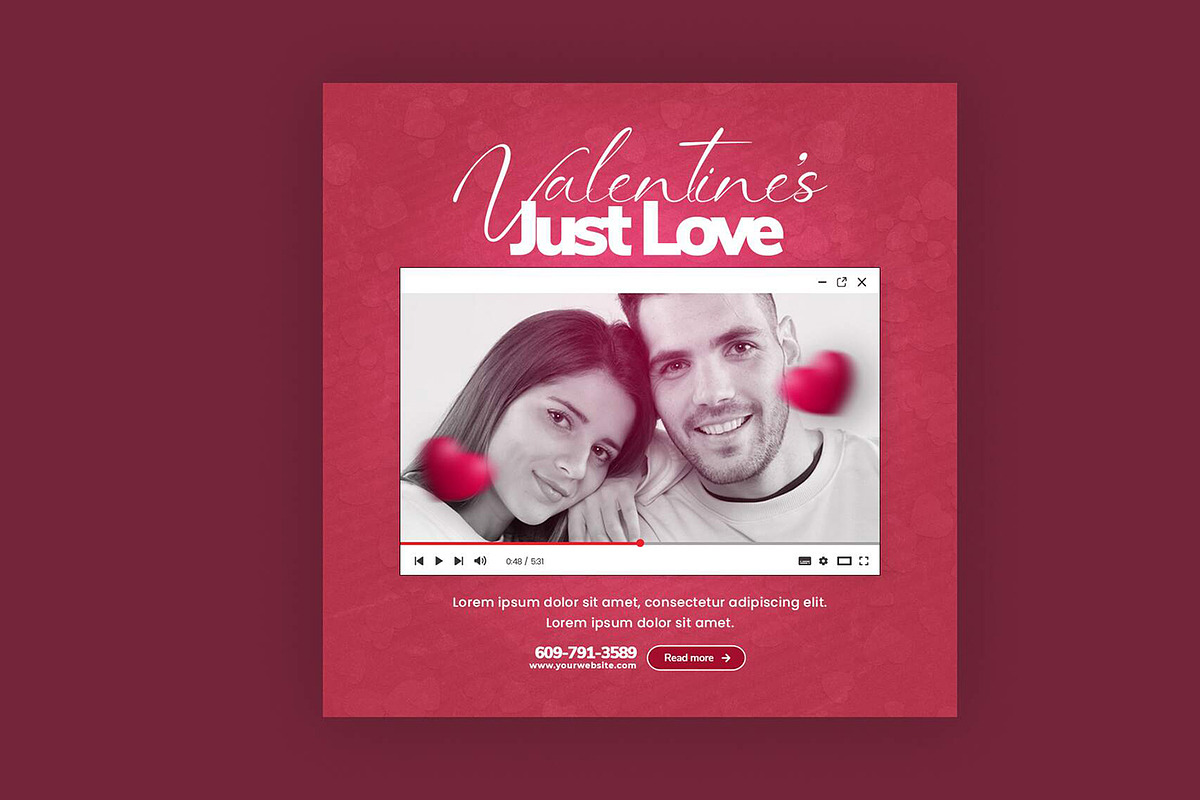 Valentine's Day Instagram Bundle, a Social Media Template by Saman Osama (Photo 5 of 5)
