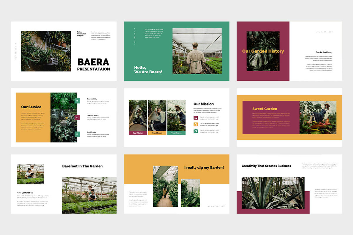 Baera : Nature Powerpoint, a Presentation Template by Punkl Camp (Photo 2 of 9)