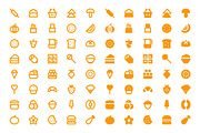 340 Food and Drinks Material Icons, a Solid Icon by Creative Stall (Thumbnail 6 of 7)