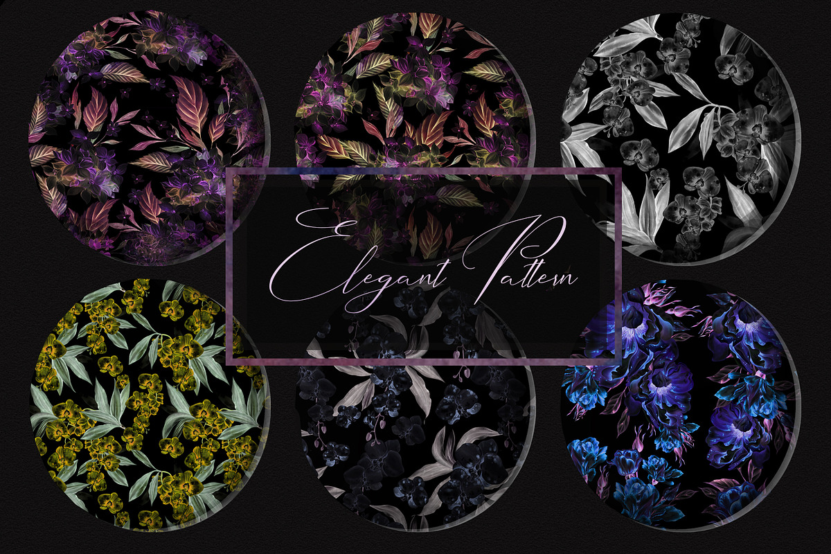 ELEGANT FLOWERS PATTERNS, a Pattern Graphic by Knopazyzy (Photo 15 of 18)