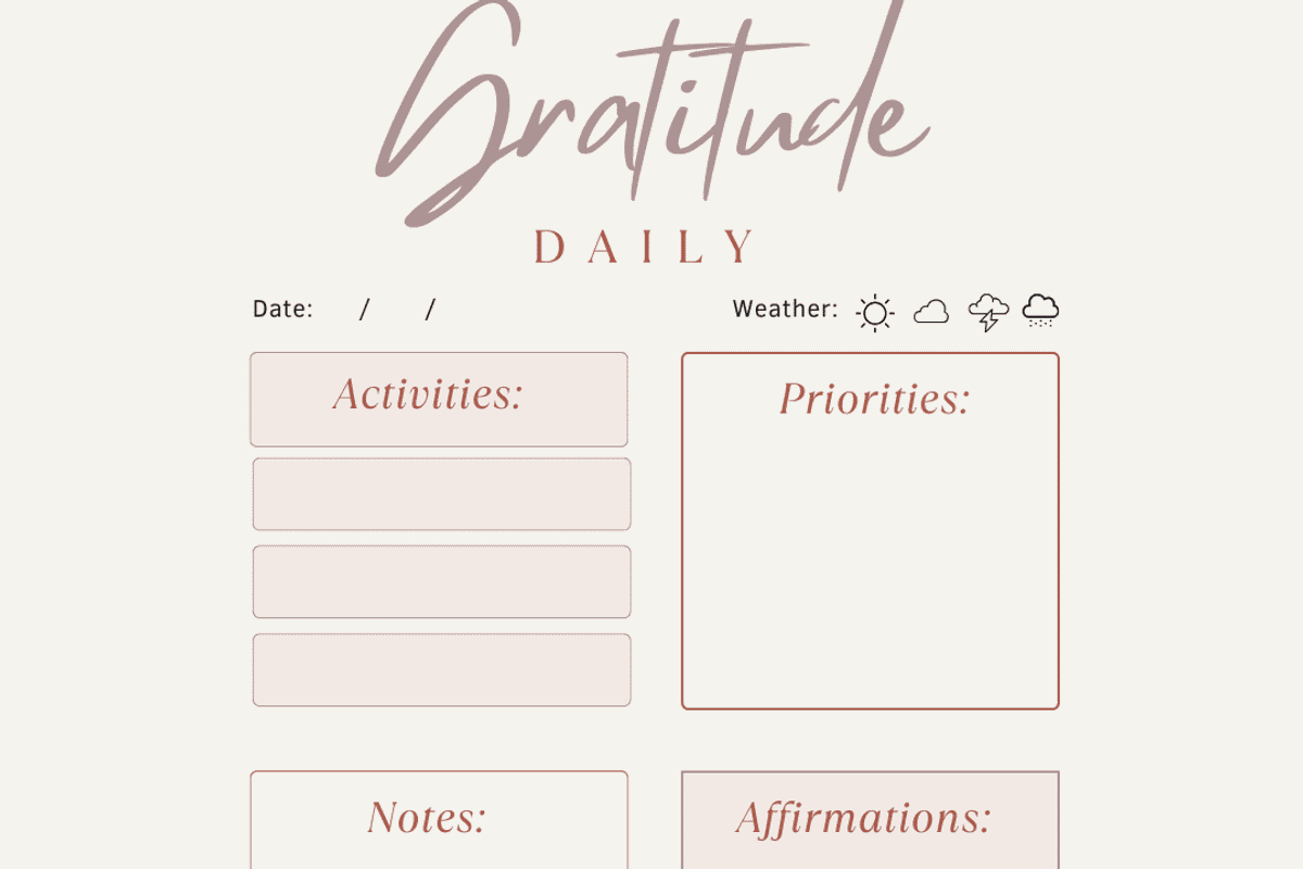PLR/MRR Gratitude Journal - DFY, a Stationery Template by Brand Your Biz Co. (Photo 6 of 10)