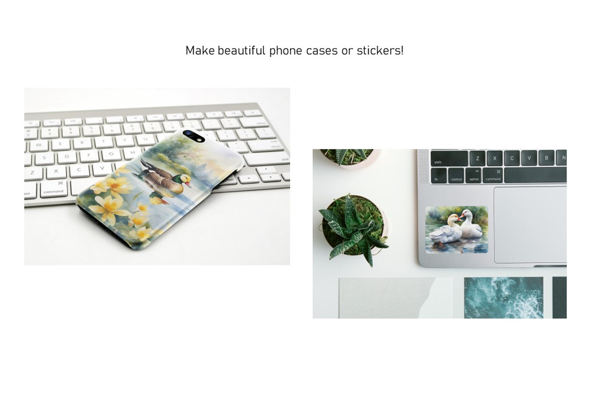 Watercolor Duck Pond Set 2, an Animal Illustration by Kat's Artful Creations (Photo 8 of 9)