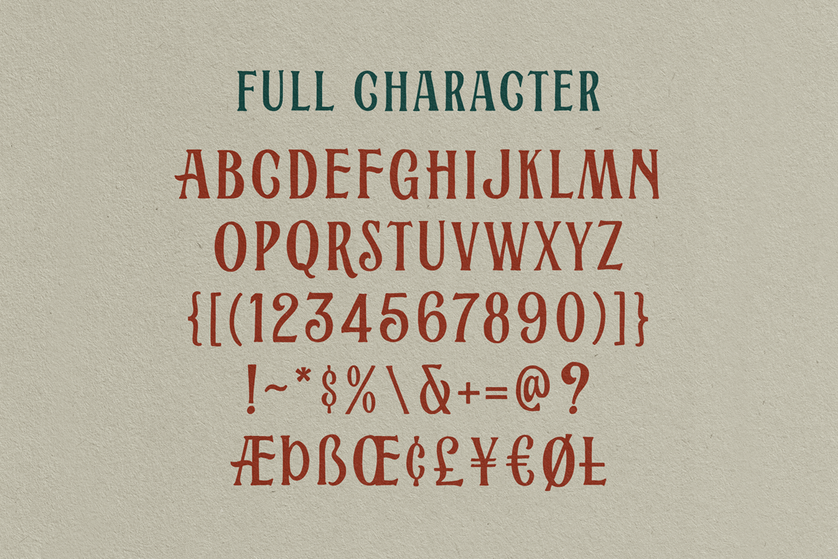 Alburgone - Display Typeface preview 6