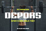 Depors, a Sans Serif Font by alon kelakon (Thumbnail 1 of 6)