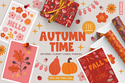 Autumn Time Kit, a Seasonal Illustration by miumiu (Thumbnail 1 of 16)