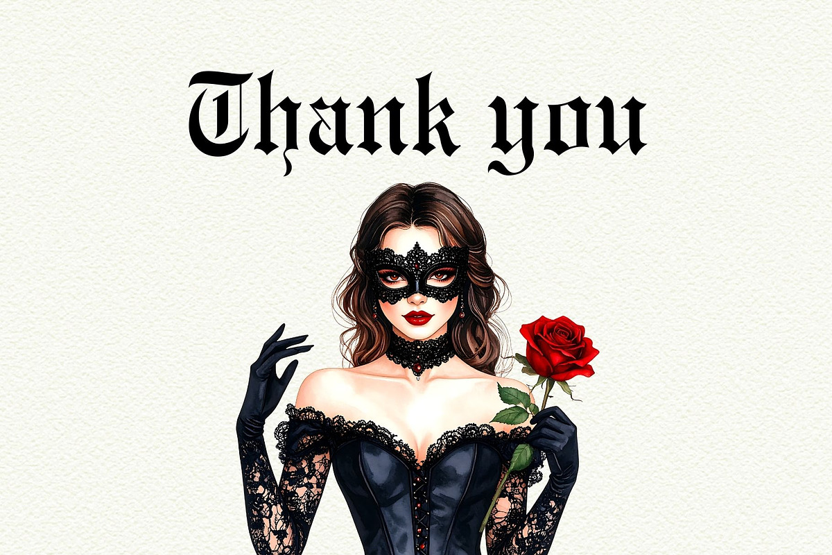 Dark Romance Clipart, an Object Graphic by Anna Design Studio (Photo 9 of 9)