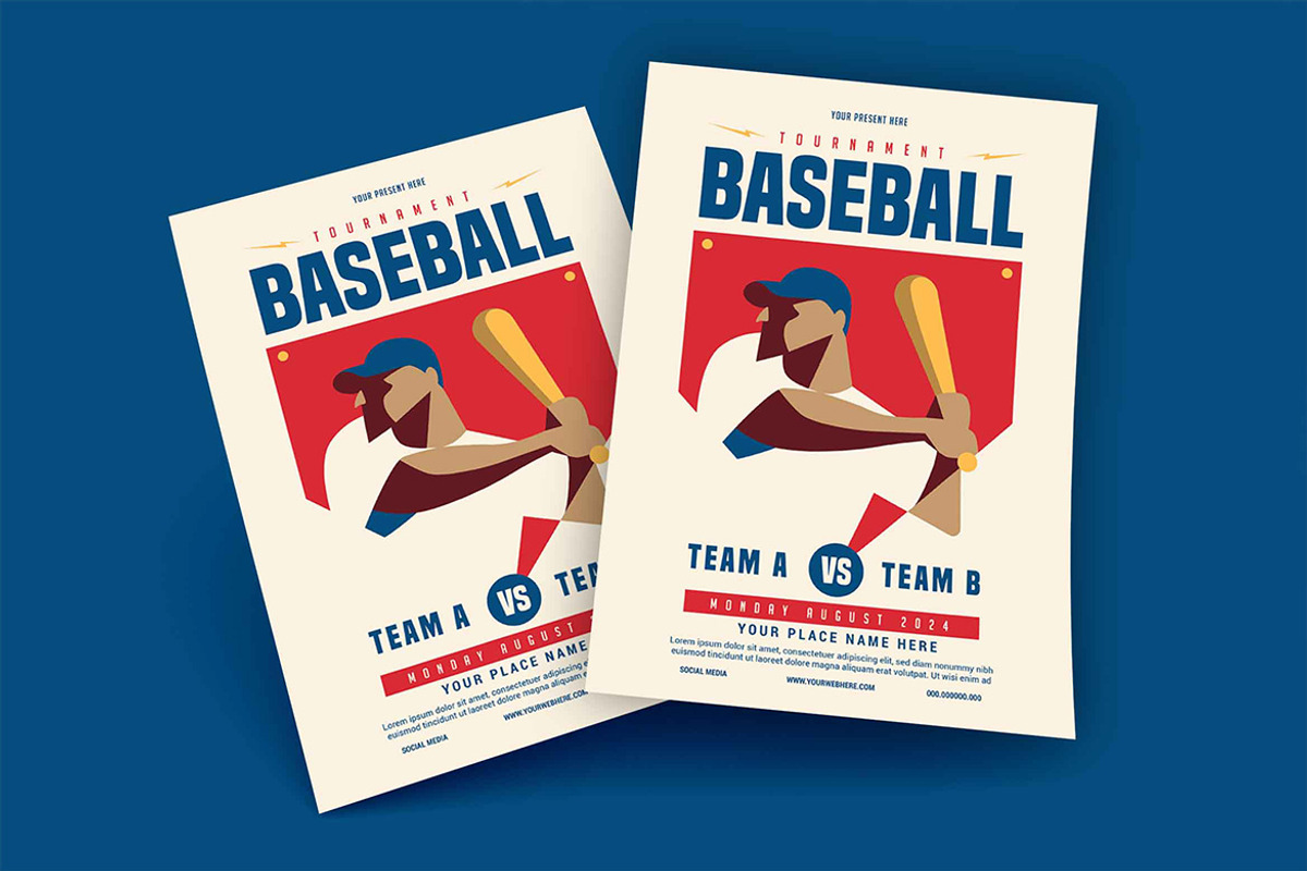 Tournament Baseball Flyer, a Flyer Template by megarez (Photo 2 of 3)