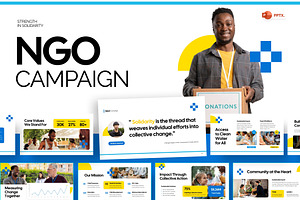 NGO Solidarity PowerPoint, a Presentation Template by Loin Studio