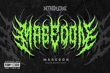 Magedon Death Metal Font