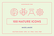Nature Line Icons, an Outline Icon by Made by Made (Thumbnail 1 of 7)