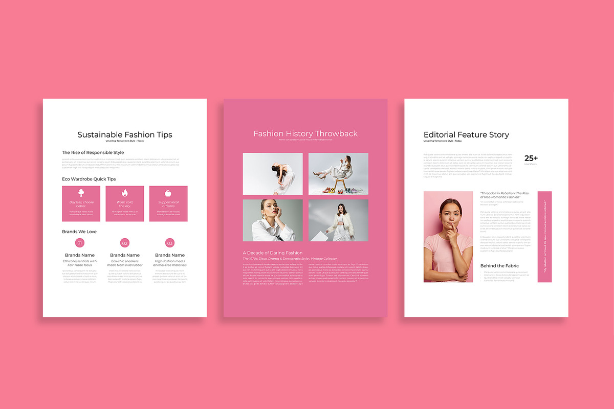 E Book Fashion Magazine Template, an UI Kit Template by MightyDesign (Photo 5 of 10)