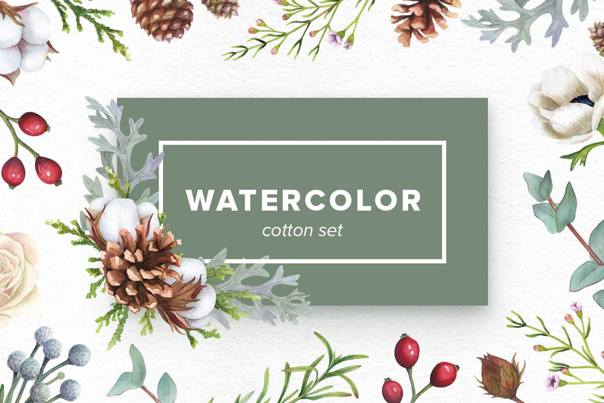 Watercolor Floral Bundle, an Object Illustration by Kotulska (Photo 16 of 21)