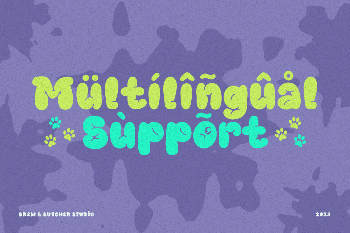 Bulmont | Bubble Typeface, a Font by Brew & Butcher Studio (Photo 6 of 12)