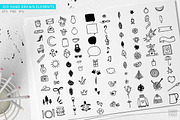 Ivanka Font•Patterns•Vector elements, a Script Font by Ivanna-Ivashka (Thumbnail 5 of 12)