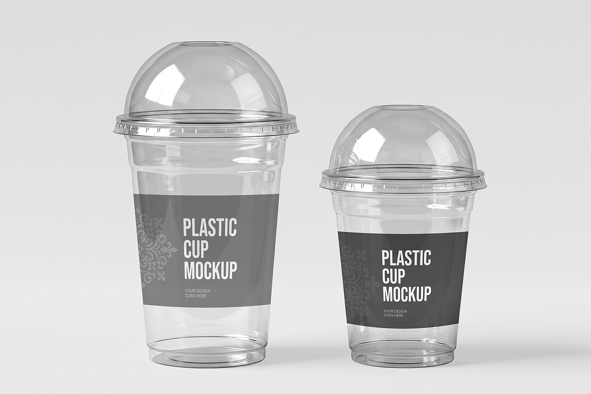 Plastic Cup Mockup, a Cups & Container Mockup by graphypix (Photo 4 of 4)