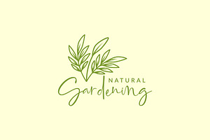 plant garden grass nature logo, a Branding & Logo Template by devastd