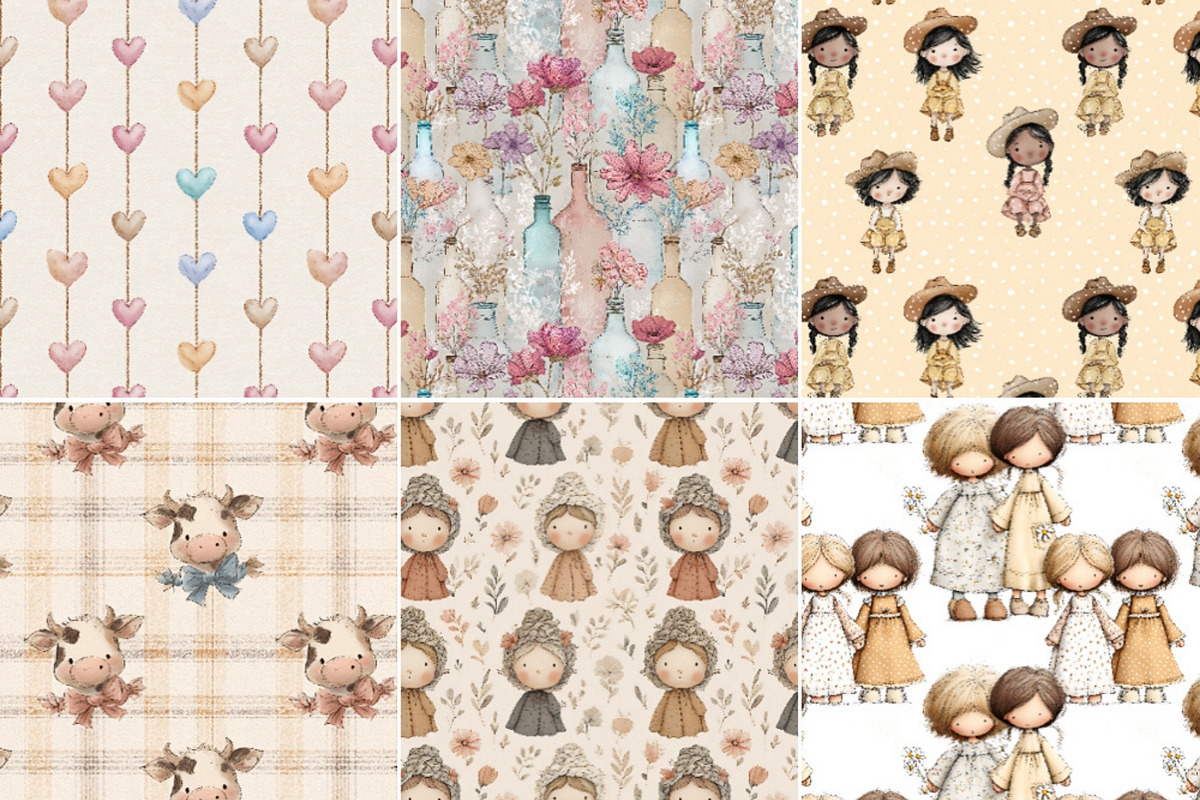 Cowgirl Baby Shower Clipart Set, a Decorative Illustration by Nicole Branger Art (Photo 12 of 23)