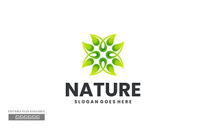Nature Leaf Gradient Colorful Logo, a Branding & Logo Template by ivan_artnivora