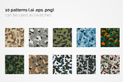 Army Polygon Camouflage Patterns, a Pattern Graphic by 3Y_Design (Thumbnail 2 of 6)