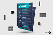 Events Schedule Flyer Template, a Flyer Template by Aam360 (Thumbnail 2 of 3)