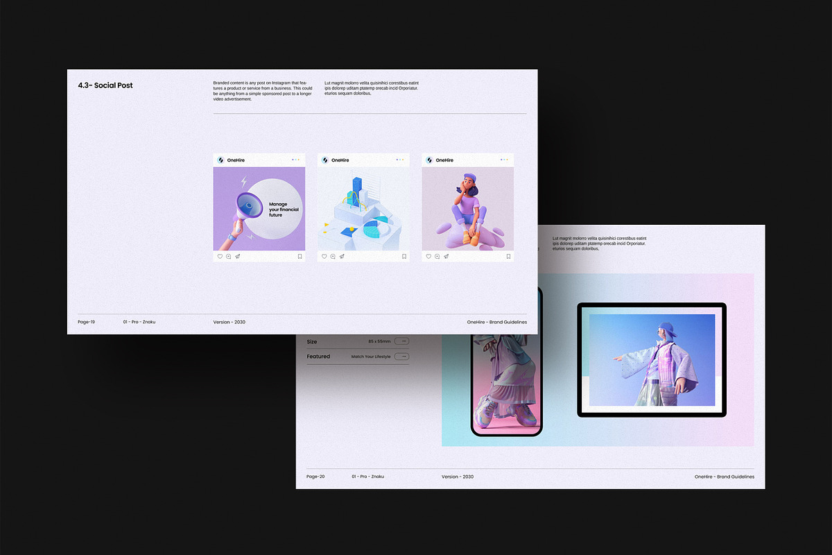 OneHire – Brand Guidelines, a Presentation Template by S A N D Y (Photo 9 of 10)