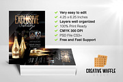 Exclusive Saturdays Flyer Template, a Flyer Template by Creative Waffle (Thumbnail 4 of 5)