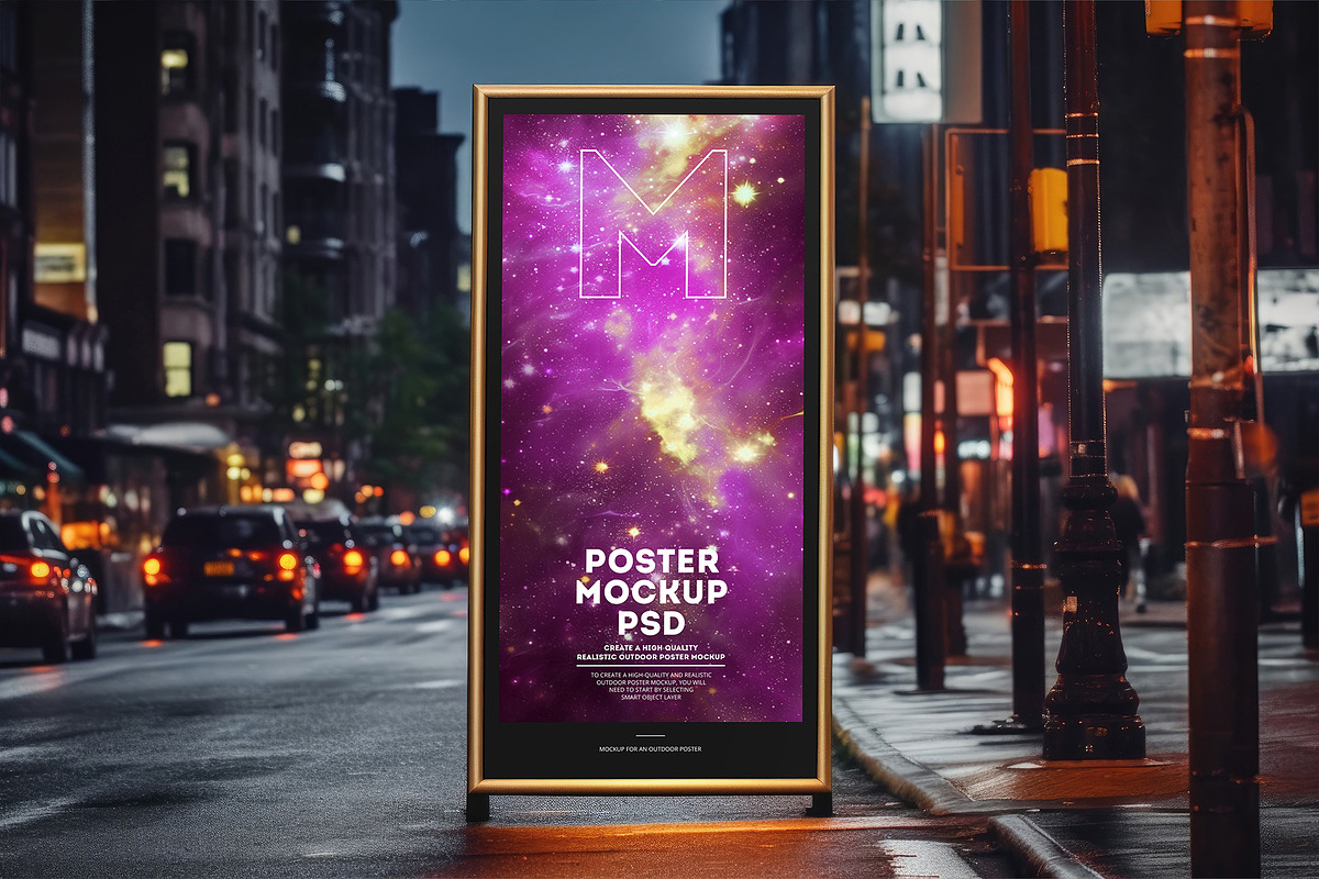 20 Street Poster and Banner Mockups, an Advertising Mockup by optimism (Photo 16 of 21)
